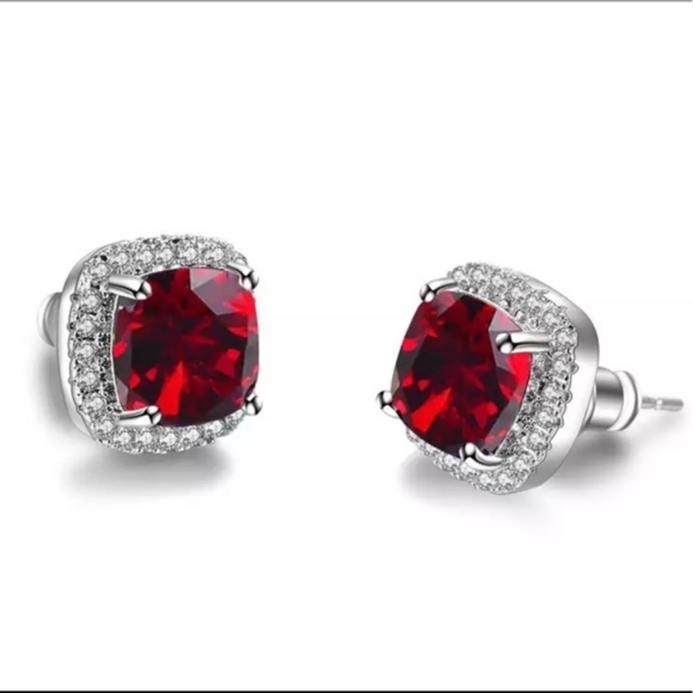 RUBY STUD EARRINGS